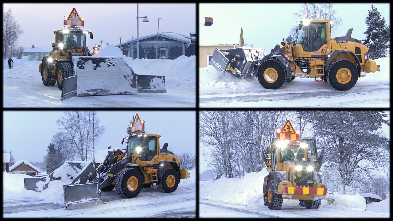 Volvo L70H | Snow clearing with UFO flipperbucket