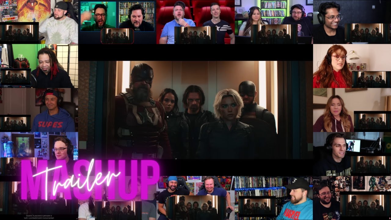 Thunderbolts - Trailer 2 Reaction Mashup 😮💪- Marvel Studios - D23 Brazil Special Look