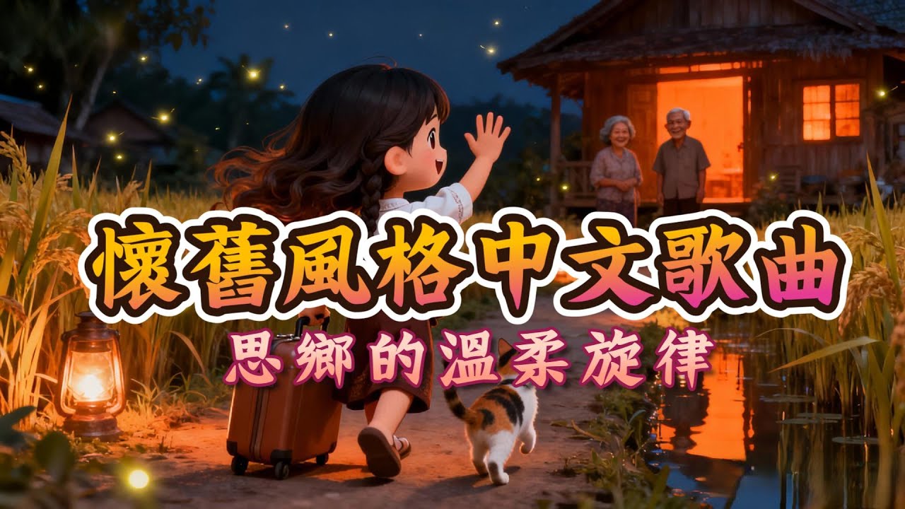 【夢潔聽歌】懷舊中文歌曲，思鄉與回憶的溫柔旋律 | Nostalgic Chinese Song of Home & Memories | Soothing & Emotional Music