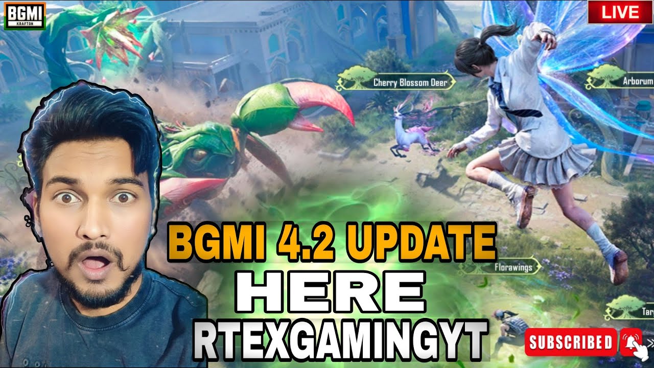 BGMI 4.2 UPDATE 😱 ||BGMI|| Rtexgamingyt #bgmi #bgmilive #livestreaming #live #video #gamer  #stream