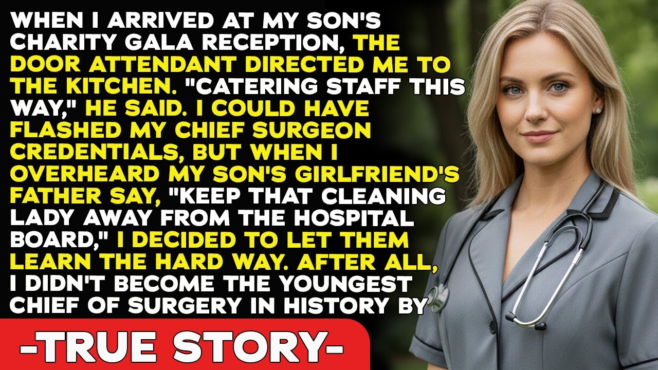 At My Son’s Charity Gala, They Mistook Me For Staff—Until They Heard My Name Called As The...