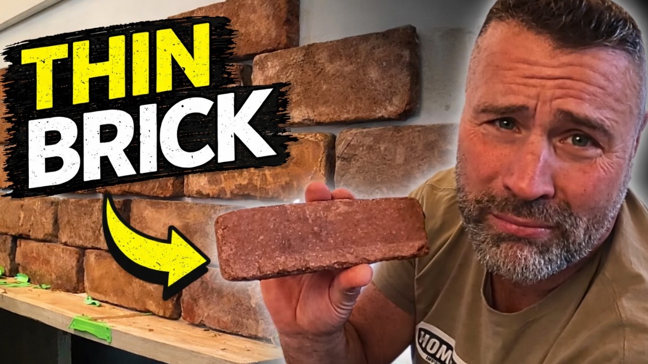 How to Lay Thin Brick Like A PRO! #homeprohero