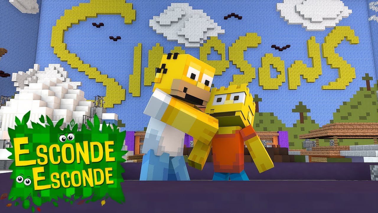 Minecraft: CIDADE DOS SIMPSONS! (Esconde-Esconde)