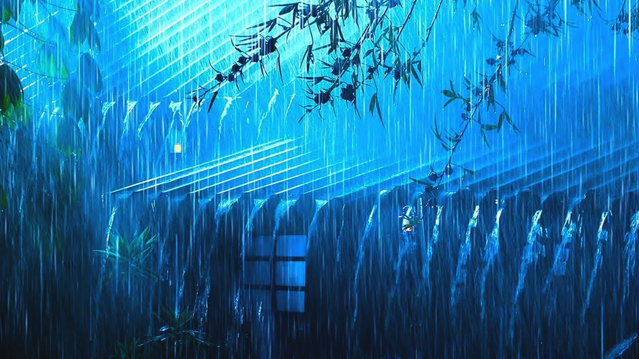 Relax and Fall into Deep Sleep in a Cozy Cabin with Heavy Rain & Powerful Thunder on a Tin Roof🌧️