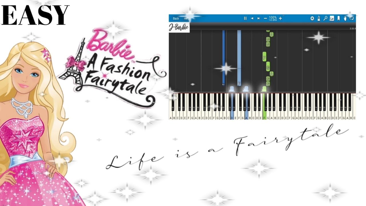 [EASY] Life is a Fairytale - Barbie A Fashion Fairytale (Piano Cover/Tutorial)