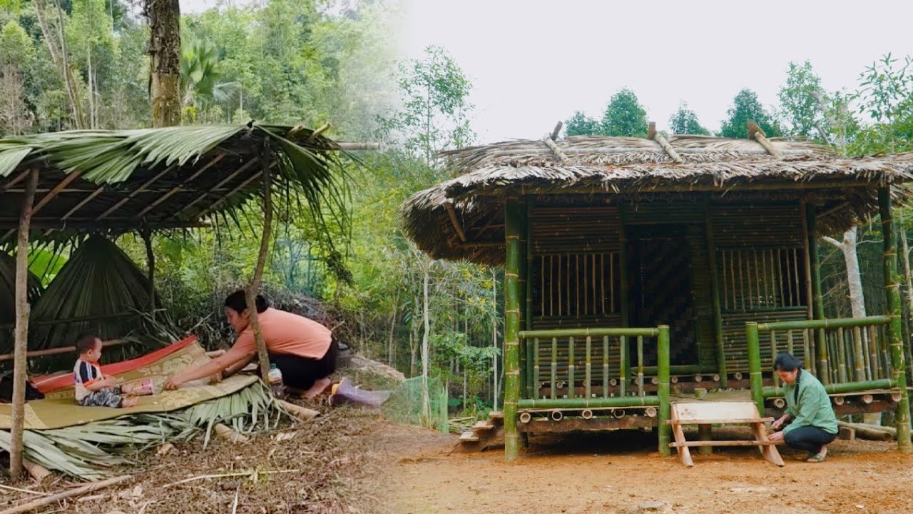 Full Video: A Single Mom’s Journey Building a Wood & Bamboo House From Start to Finish