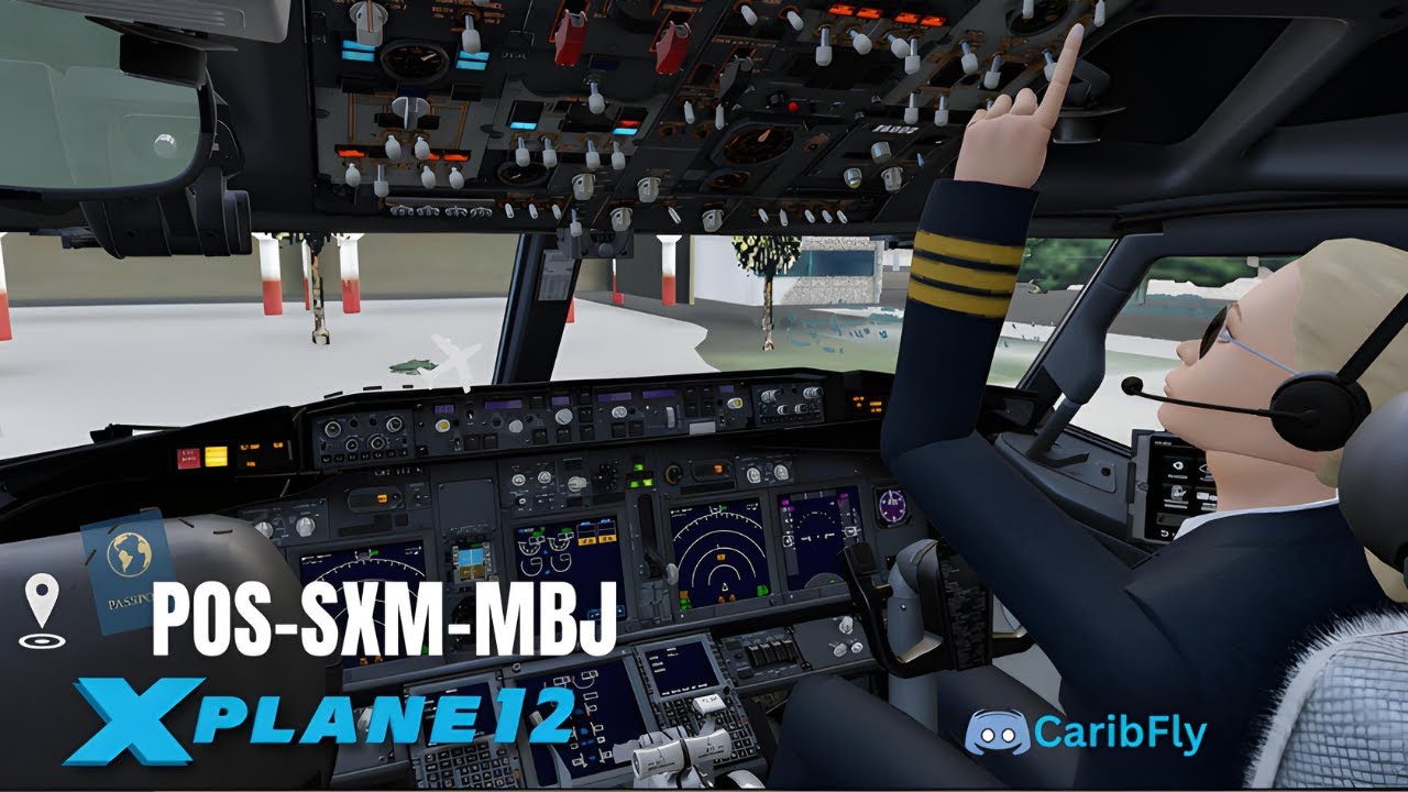 Xplane 12.3.0b4 | Caribbean Milk-Run with my dear friend Copilot Linda #verticallive