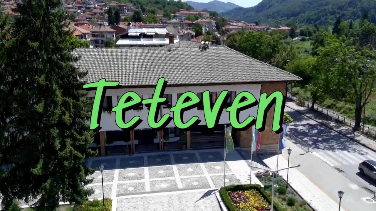 Teteven drone footage Lovech district Bulgaria