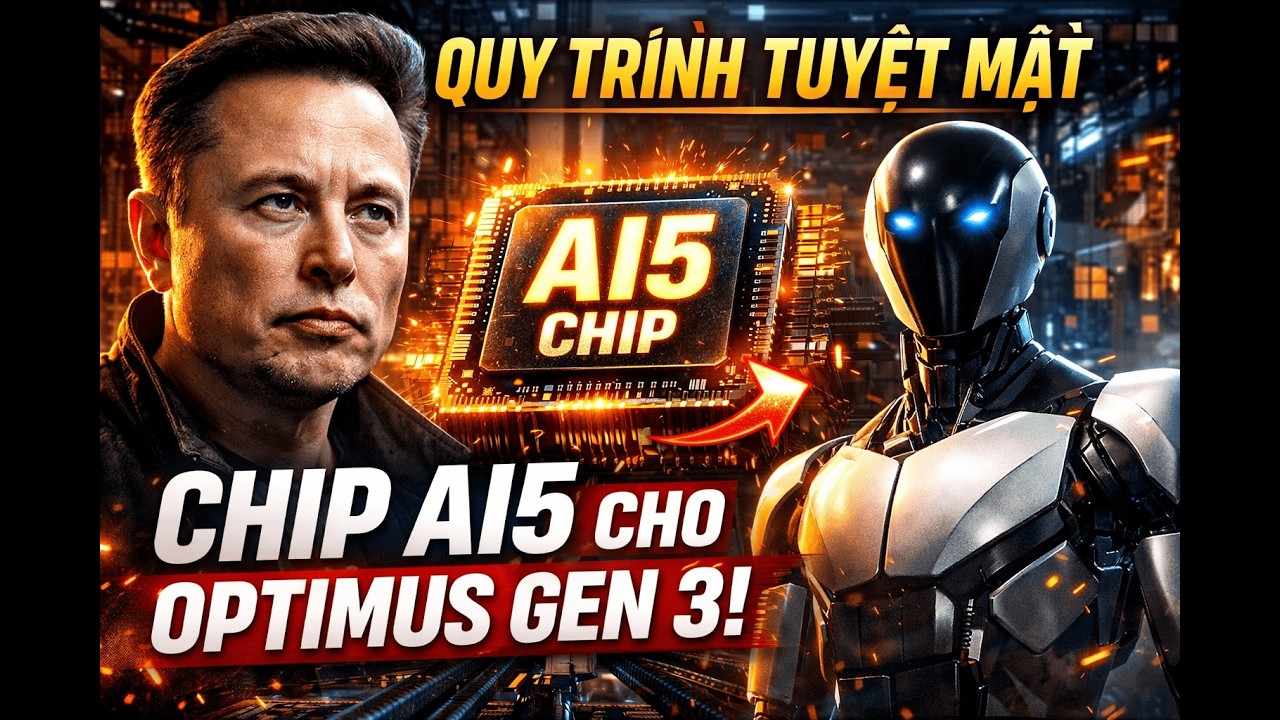 Илон Маск раскрыл процесс производства чипа AI5 для Optimus Gen 3.