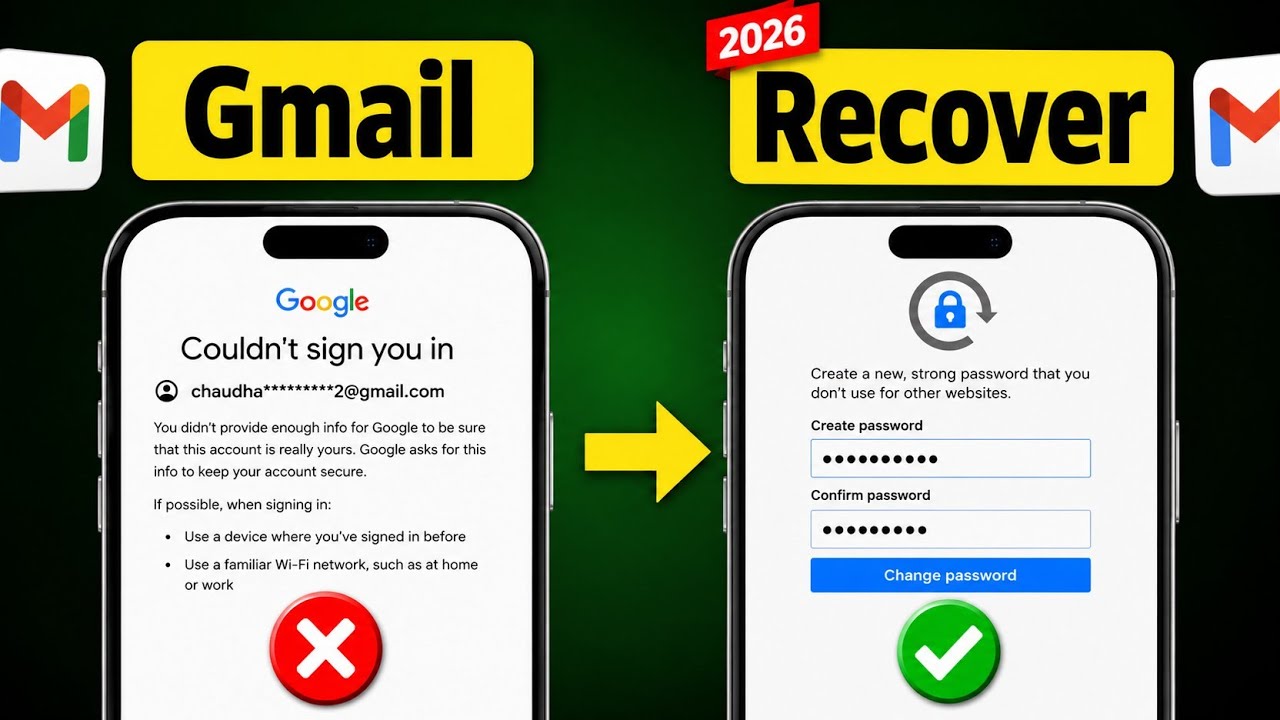 Gmail Account Recover Kaise Kare 2026 🔥 | Google Account Recovery New Method