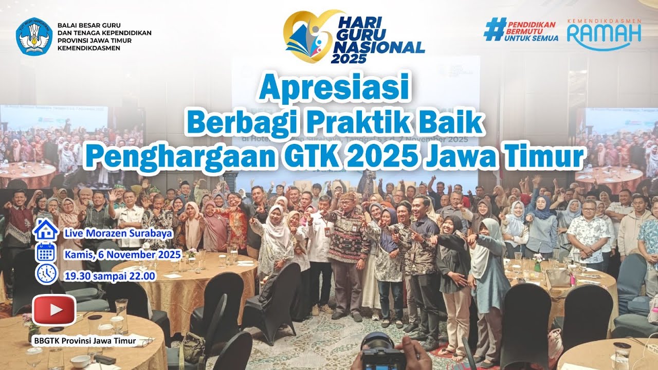 Apresiasi Berbagi Praktik Baik Penghargaan GTK 2025 Jawa Timur