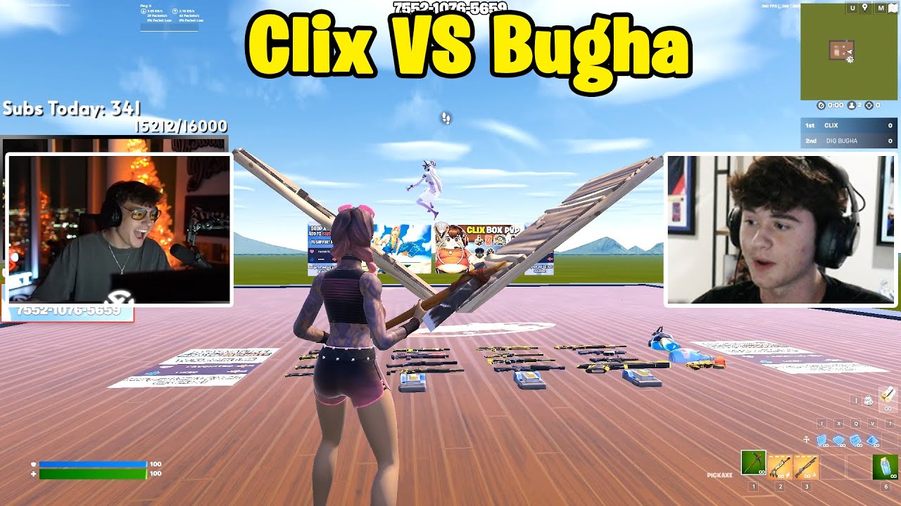 Clix VS Bugha 1v1 Buildfights