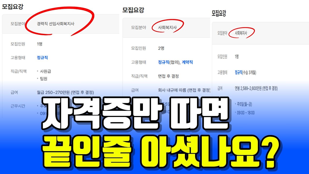 완전 착각입니다...(사회복지사 취업 방법, 기관 차이점, 면접 준비)