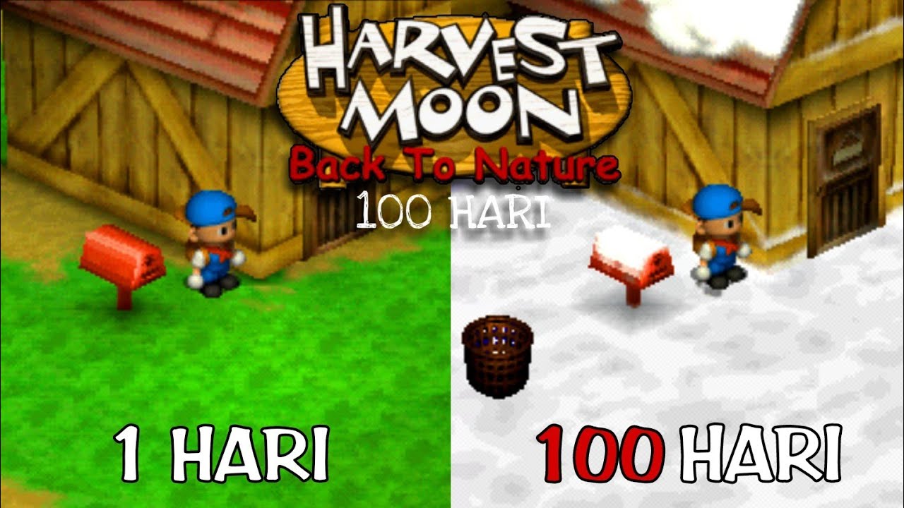 100 HARI DI HARVEST MOON BACK TO NATURE!!