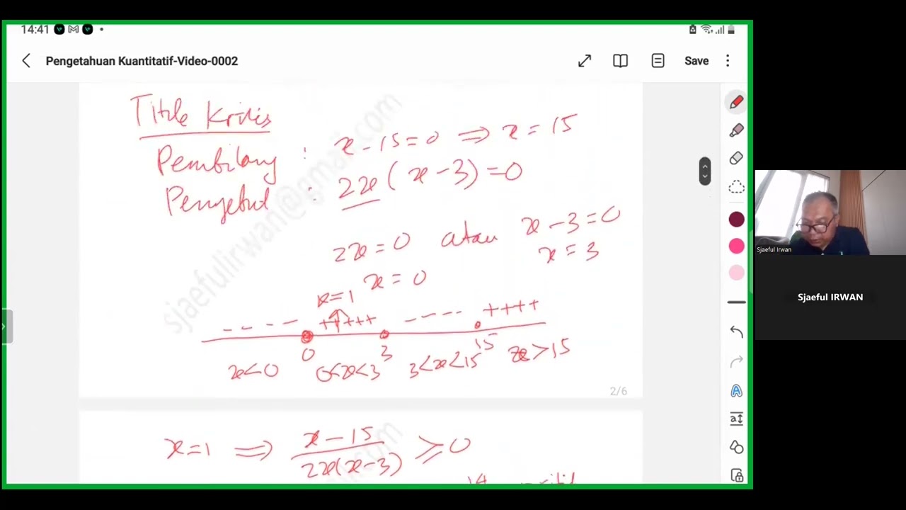 Yuk Belajar Bersama-Matematika: Pengetahuan Kuantitatif: Pertidaksamaan