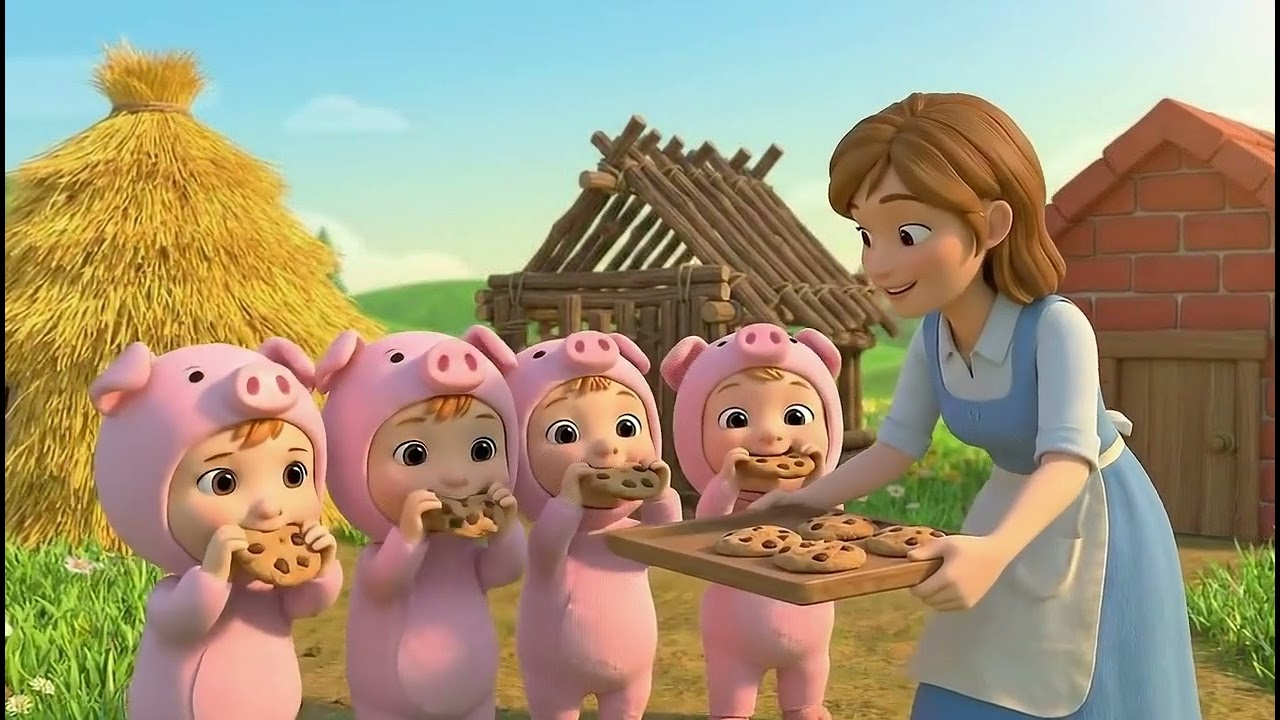Three Little Pigs And Big Bad Wolf | Nursery Rhymes & Kids Songs | Baby Songs | ChocoMelon