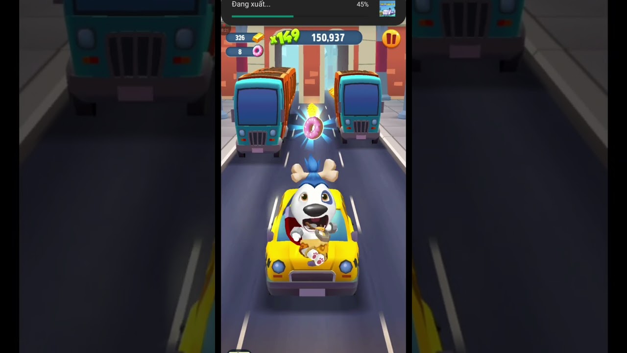 Chơi Talking Tom Gold run ( Thông cảm vì nó hơi lag )