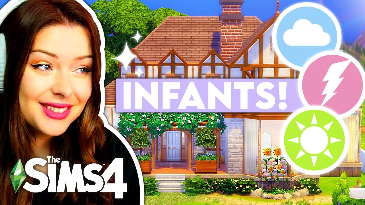 I Built a Family Home for EVERY New Baby Trait in The Sims 4 // Sims 4 Infants Update Build