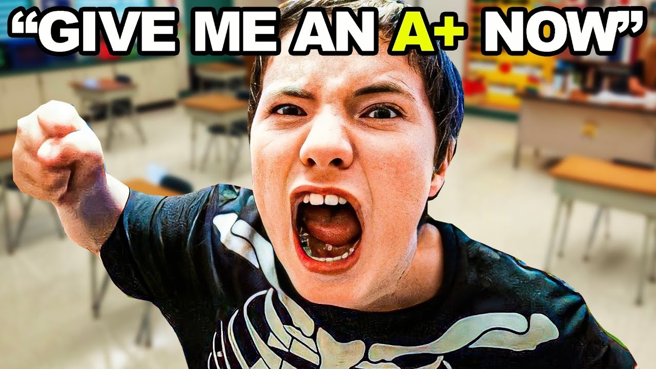 spoiled kid actually KNOCKS OUT HIS TEACHER