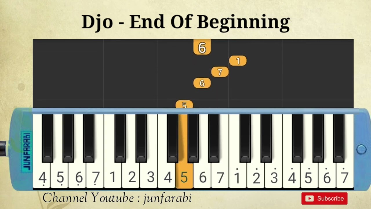 Djo | End Of Beginning | melodica tutorial