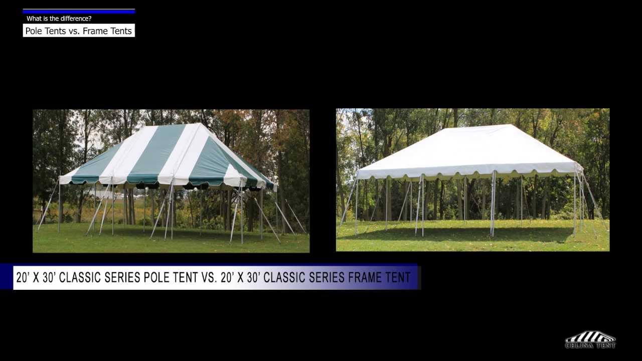POLE Tents vs. FRAME Tents - What is the difference?