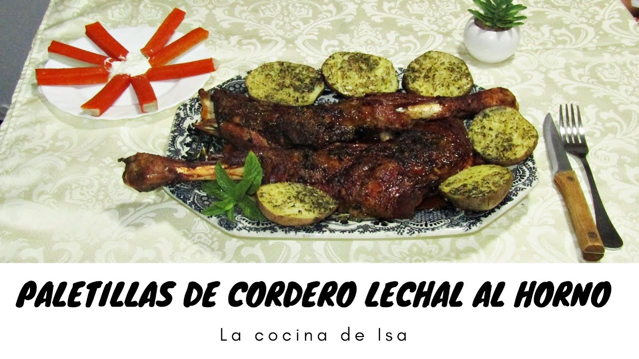PALETILLAS de CORDERO LECHAL  ADOBADAS al HORNO RIQUÍSIMAS y SUPER FÁCIL | La cocina de Isa