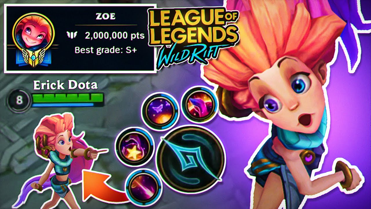 2 MILLION Mastery PC Zoe Trying WILD RIFT Zoe for the first time! | Erick Dota