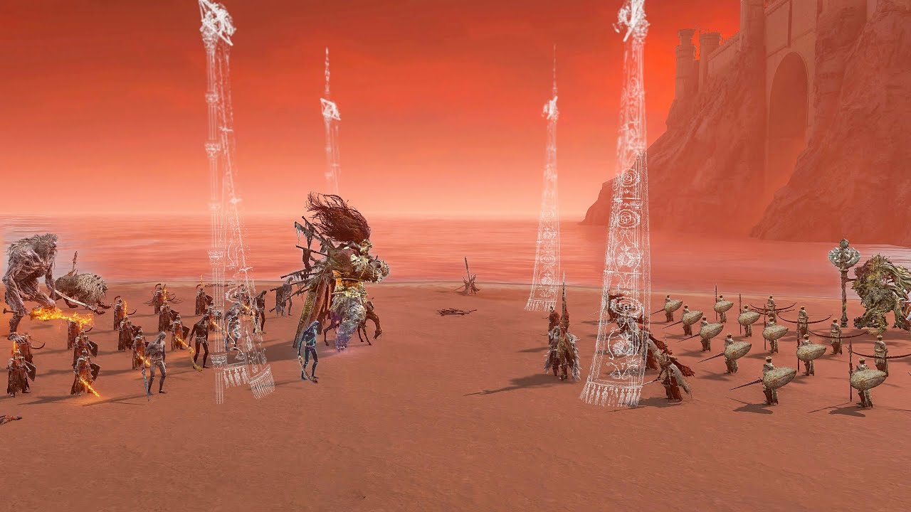 Radahn's Army VS Malenia's Army (Lore Accurate Boss Fight) - Elden Ring