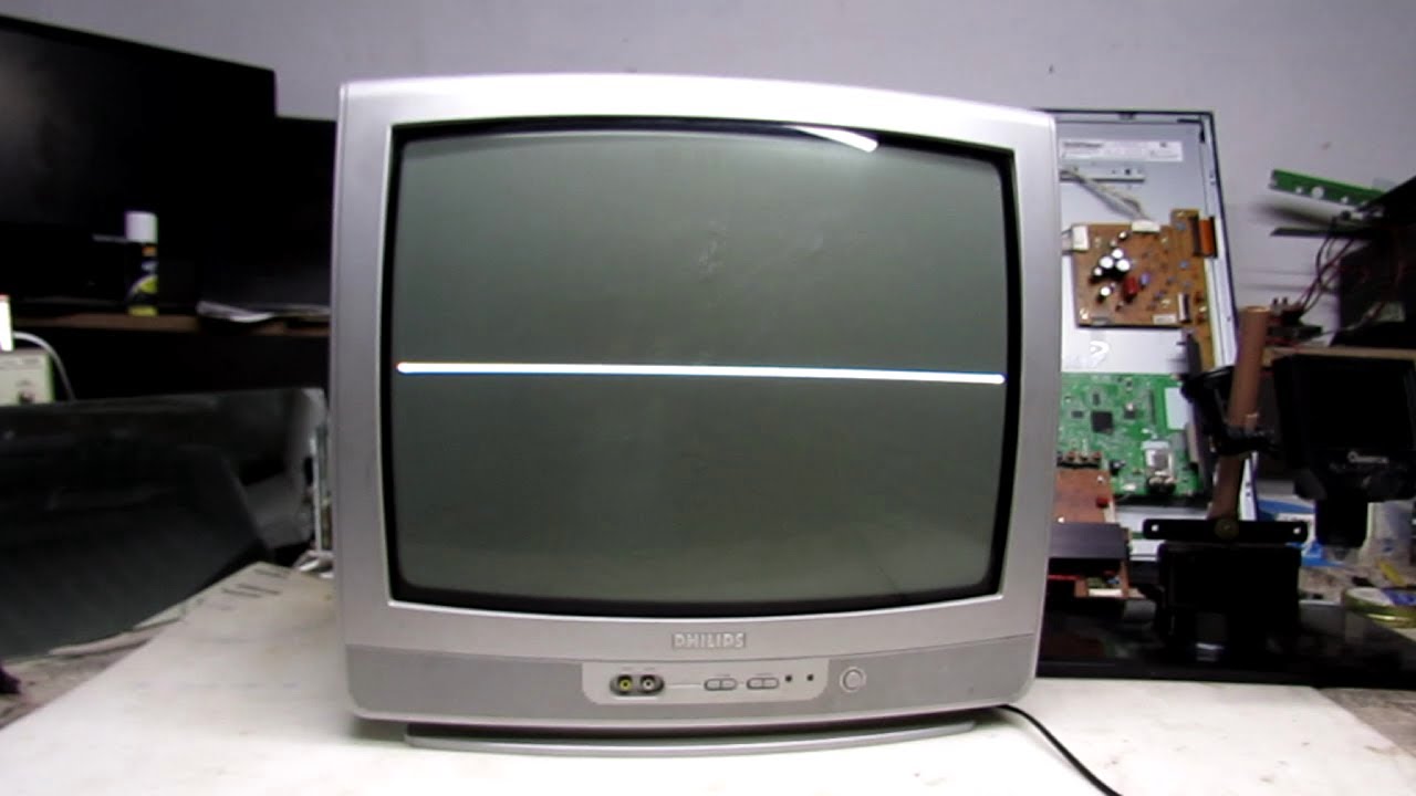 284-Vídeo completo da manutenção do TV PHILIPS 20 PT 3336 com o vertical fechado - Sem a tarja preta