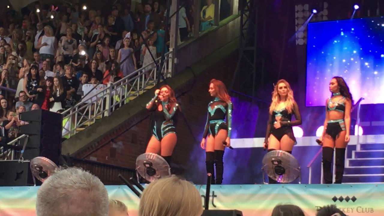 Little Mix at Newmarket races 27-08-16