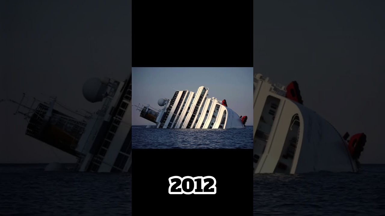 Evolution of Costa Concordia (old) #costaconcordia