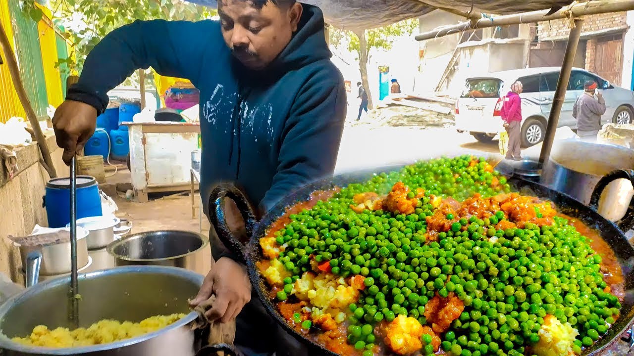 लाला जी के ढाबे पर अब हर शनिवार मिलेगा 10 रुपये फुल प्लेट Aloo Matar ki sabji