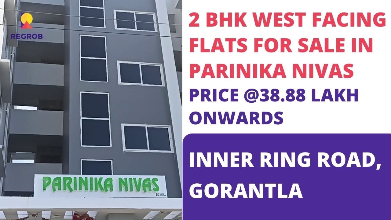 2 BHK West Facing Flats For Sale on Inner Ring Road Gorantla |☎️ 9870312918