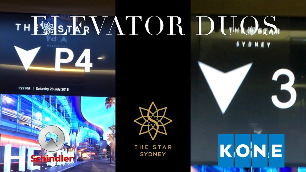 ELEVATOR DUOS | Schindler 5500 & Kone Monospace Lifts @ The Star Sydney