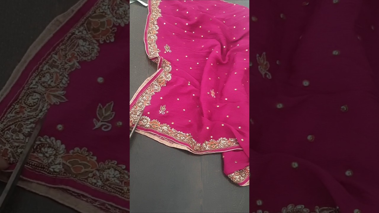 Old Dupatta reuse idea #shortsvideo #viralvideo #trend #diy #embroidery #youtubeshorts