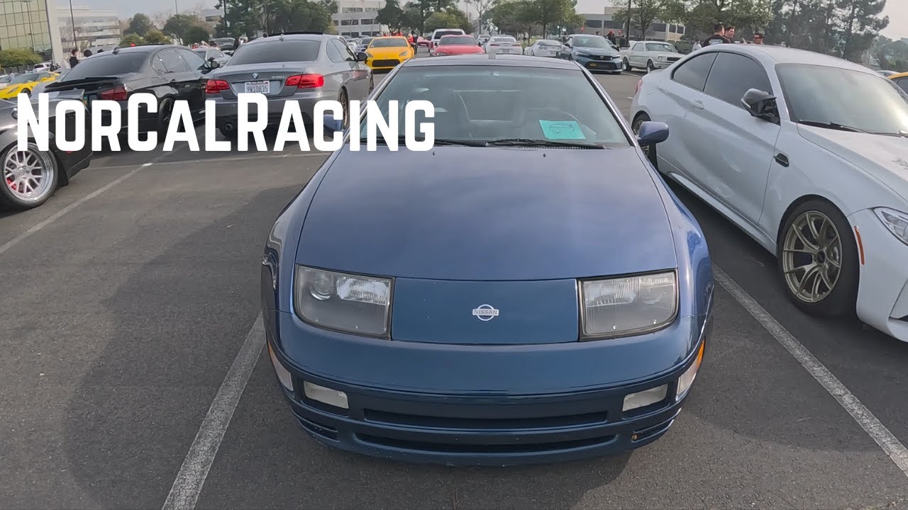 300ZX twin turbo cruise to NorCal Racing cars & coffee