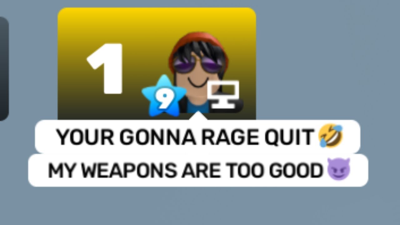 When your opponent uses toxic weapons in Rivals...