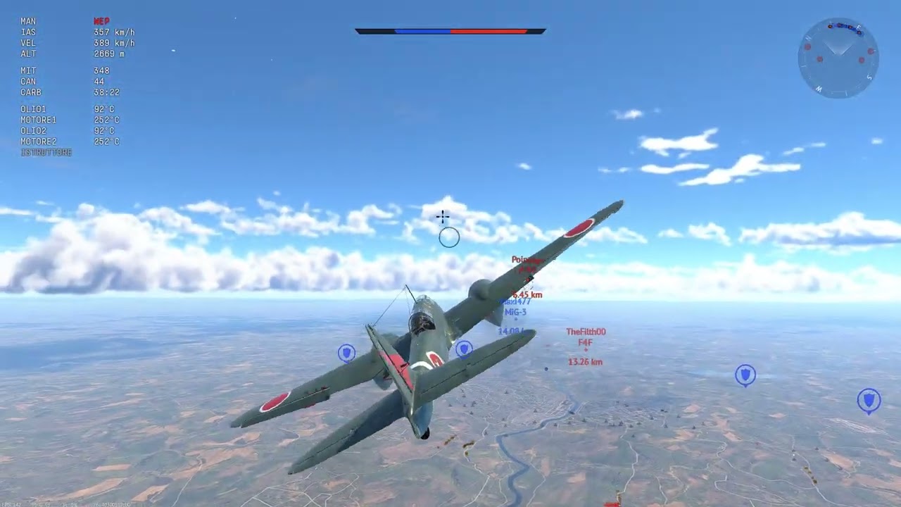 War Thunder - Ki-45 ko (also known as 2.7 toxicity dispenser)