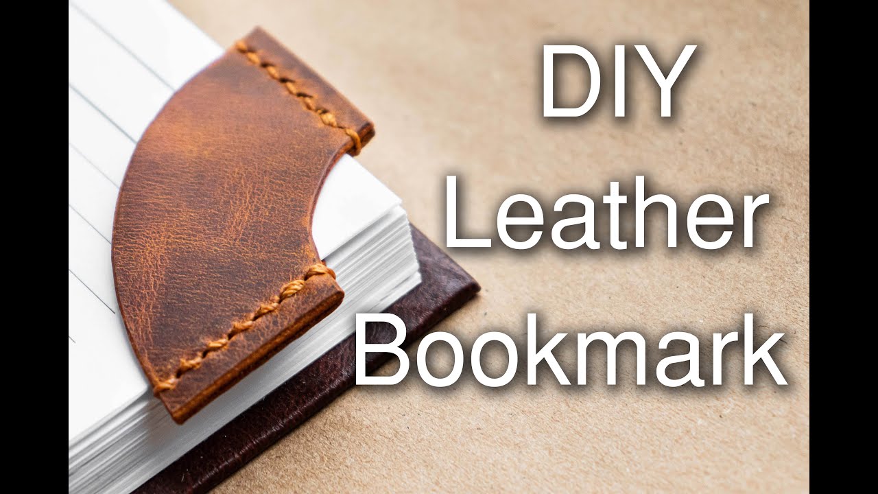 Handmade Leather bookmark, Leathercraft masterclass
