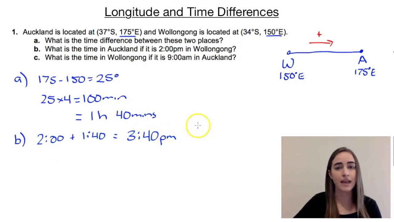 Longitude and Time Differences