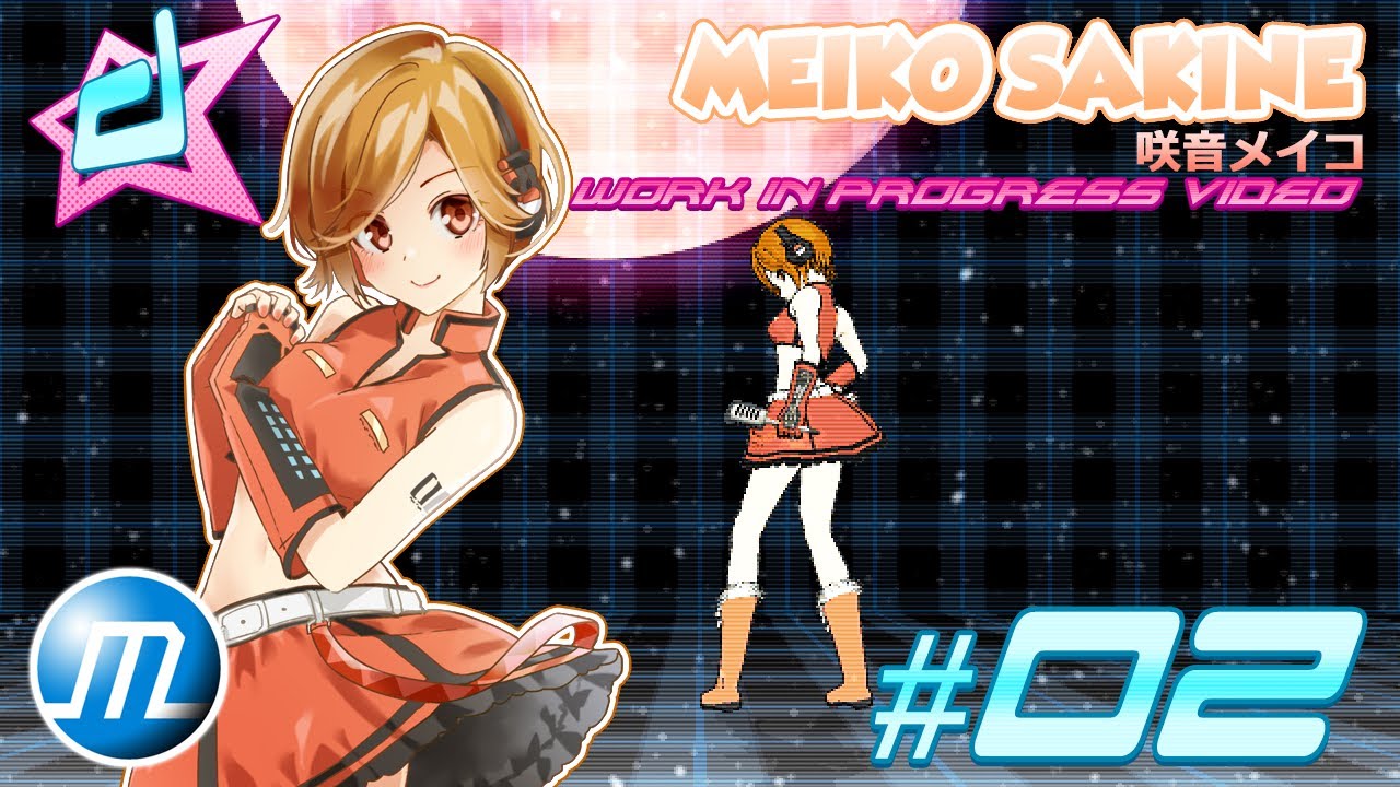 M.U.G.E.N CHARACTER: Meiko Sakine 咲音メイコ WORK IN PROGRESS VIDEO #02