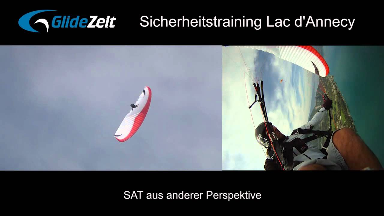 SAT Manövervideo GlideZeit Sicherheitstraining Lac d'Annecy