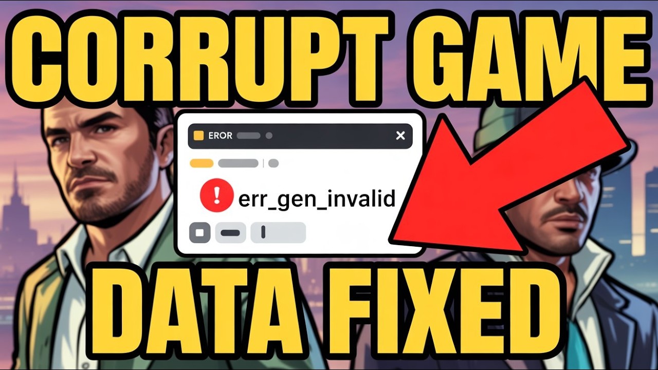 Исправление ошибки GTA 5 &laquo;Поврежденные данные игры 2025&raquo; | Перезагрузите или переустановите GTA 5...