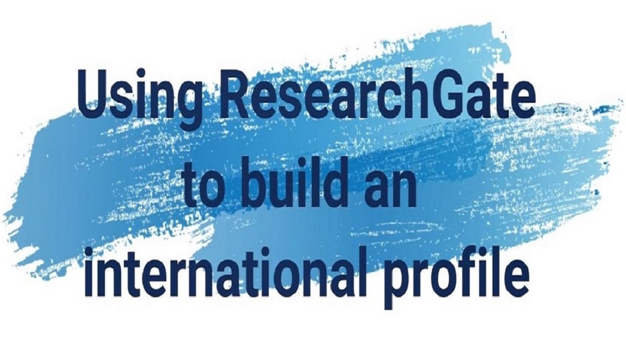 00. Using ResearchGate to build an international profile [English version]