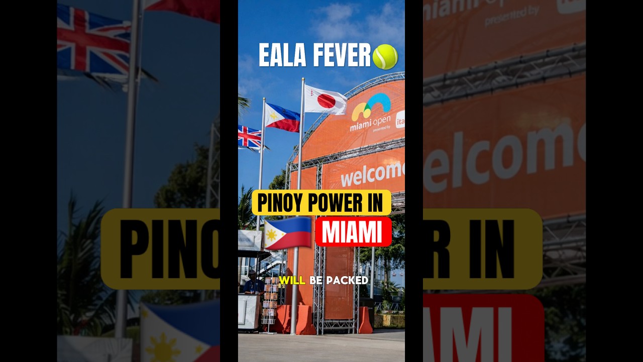 Is Miami Open Turning Into Filipino Territory?! 😱🇵🇭 #alexeala  #tennis
