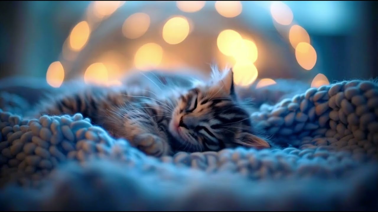 3 Hours of Cat Sleep Music ⭐ Dreamglow Piano for Furry Companions  Mellow Cat Dreams