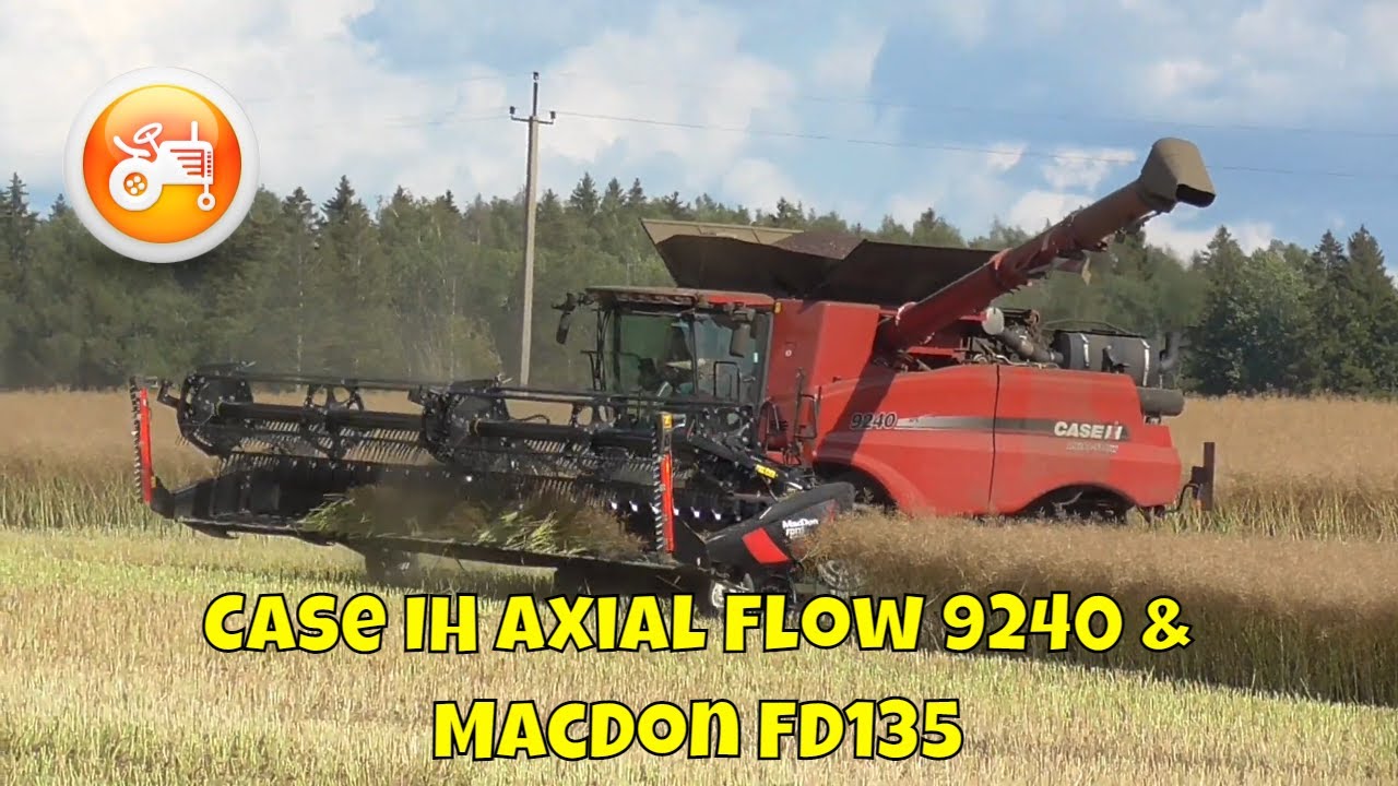 Harvest 2021 | Case IH Axial Flow 9240 combine with MacDon FD135