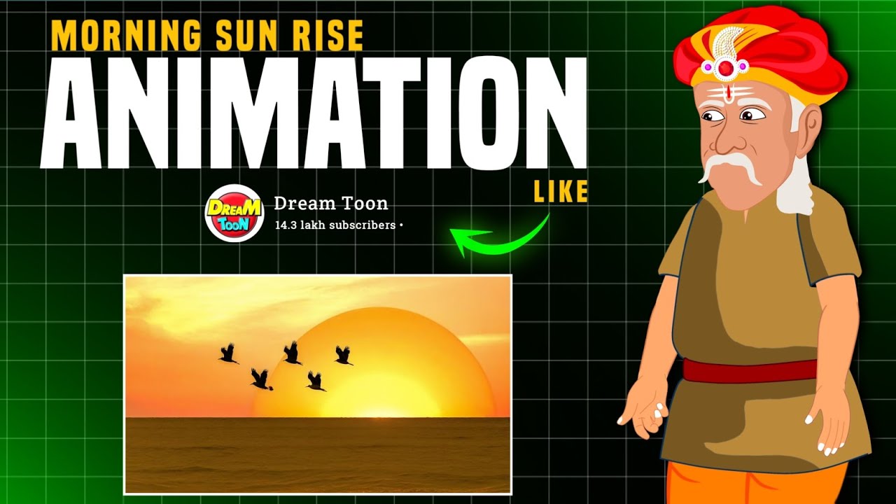 SunRise🌞 Animation Tutorial In Phone | Morning & Evening Animation 🔥