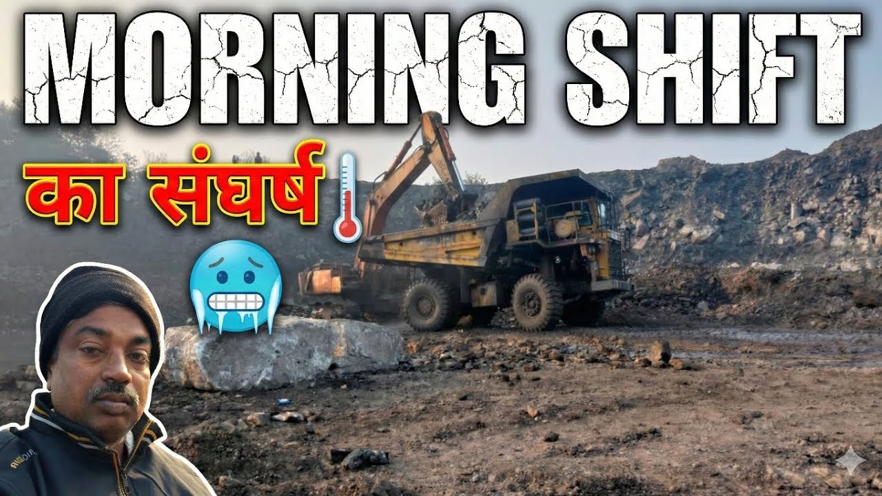Morning Shift का संघर्ष 🥶 | Coal Mine Winter Vlog | Mining Life Reality