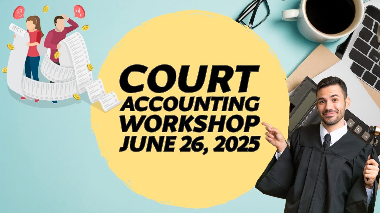 COURT ACCOUNTING for Trusts, Estates, Probate and Conservatorships.  Required by California Law.